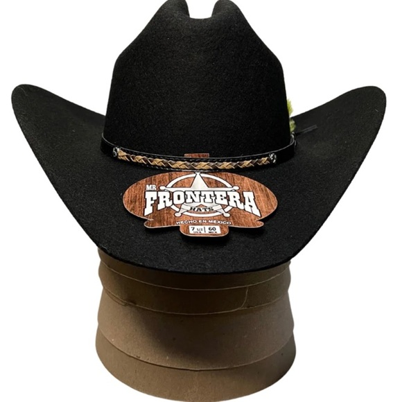 Mr. Frontera Hat black size 6 7/8 - Picture 2 of 14